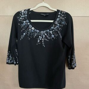 Items by Michelle Nicole sweater. Beaded. Black.